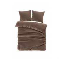 Parure de Lit 3 Pièces "Valerina" 240x220cm Marron