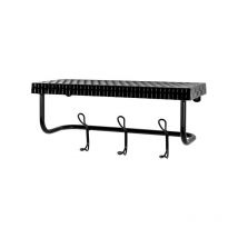 Patère Murale Étagère 'Lilian' 42cm Noir
