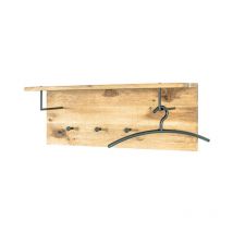 Paris Prix - Patère Murale 4 Crochets & Cintre 'Royal Oak' 80cm Naturel