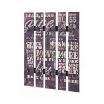 Patère Murale Vintage "Give" 100cm Violet