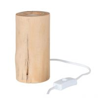 Paris Prix - Pied de Lampe en Bois 'Silas' 16cm Naturel