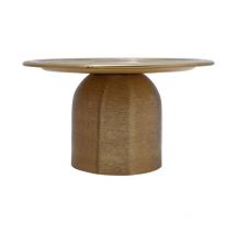 Plat de Présentation Design "Leca" 24cm Or & Ivoire