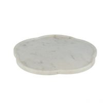 Plateau Rotatif Design 'Fleur' 40cm Blanc