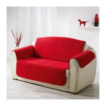 Paris Prix - Protège Canapé Matelassé 'Club' 179x223cm Rouge