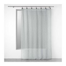 Rideau Voilage à Anneaux "Linka" 140x240cm Gris