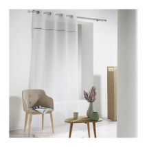 Rideau Voilage 'Confettis' 140x240cm Blanc