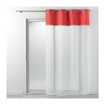 Rideau Voilage à Œillets "Kelonia" 140x240cm Orange