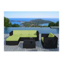 Salon de Jardin en Résine "Valentino" 82cm Vert & Noir