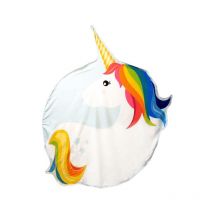 Serviette de Plage "Licorne" 150cm Blanc