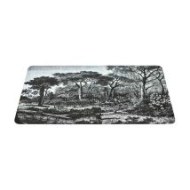 Lot de 4 Set de Table Déco 'Black Forest' 30x40cm Noir