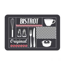 Set de Table Imprimé "Bistrot Original" 28x44cm Noir