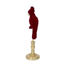 Statuette Décorative 'Perroquet' 37cm Rouge