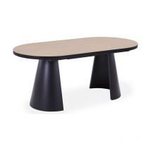 Paris Prix - Table à Manger Extensible 'Ovalia' 180-240cm Naturel