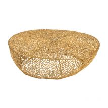 Table Basse Design "Corail" 114cm Or