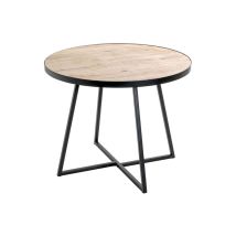 Table Basse "Miranda" 60cm Chêne & Noir