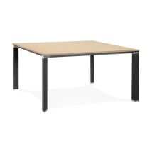 Table de Bureau Carrée Design "Loina" 140cm Naturel