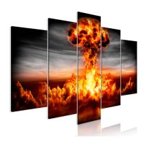 Tableau Imprimé 5 Panneaux "Explosion Wide" 50 x 100 cm