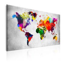 Tableau Imprimé "Coloured Revolution" 80 x 120 cm