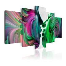 Paris Prix - Tableau Imprimé 'Couleurs de l'amour' 100 x 200 cm