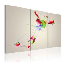 Tableau Imprimé "Formes & Couleurs" 40 x 60 cm