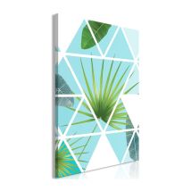 Tableau Imprimé "Geometric Palm" 60 x 90 cm