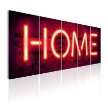 Tableau Imprimé "Home Neon" 80 x 200 cm