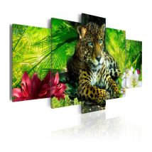 Tableau Imprimé "Jaguar" 50 x 100 cm