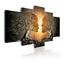 Paris Prix - Tableau Imprimé 'Love Entanglement' 100 x 200 cm