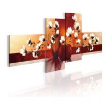 Tableau Imprimé "Magnolias Impressions" 45 x 100 cm