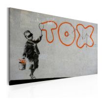 Tableau Imprimé "Papier Peint Graffiti - Banksy" 40x60cm