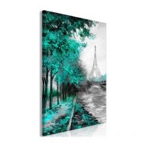 Tableau Imprimé "Paris Channel Green" 60 x 90 cm