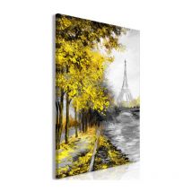 Tableau Imprimé "Paris Channel Yellow" 40 x 60 cm