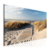 Tableau Imprimé "Plage Vierge" 40 x 120 cm