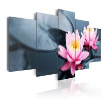 Tableau Imprimé "Rêve du Nénuphar" 50 x 100 cm