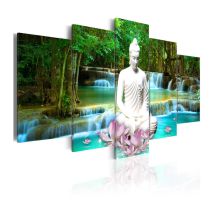 Paris Prix - Tableau Imprimé 'Zen Waterfall' 100 x 200 cm