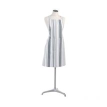 Tablier de Cuisine "Santorin" 84cm Gris & Blanc