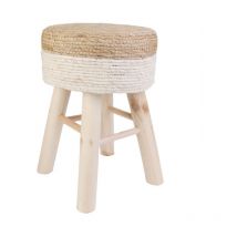 Paris Prix - Tabouret Design en Bois 'Lagoon' Naturel