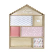 Paris Prix - tagère Déco pour Enfant 'Maison' 50cm Rose