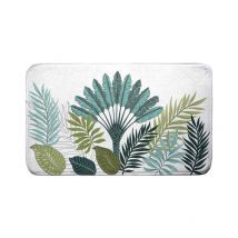 Tapis de Bain 'Panazio' 45x75cm Vert & Blanc