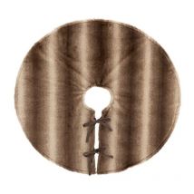 Paris Prix - Tapis De Sapin Déco effet Fourrure 90cm Marron