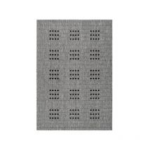 Tapis d'Extérieur à Poils Courts "Malang" Argent 80 x 150 cm