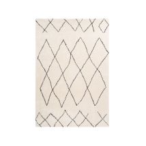 Tapis Motif Géométrique "Orlando" Ivoire 200 x 290 cm