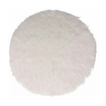 Paris Prix - Tapis Pour Sapin Fourrure polaire 90cm Blanc