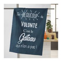 Torchon de Cuisine 'Gourmandise' 50x70cm Marine
