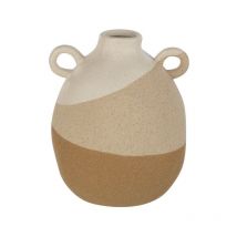 Vase à Oreilles 'Charley' 19cm Beige