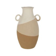 Vase à Oreilles 'Charley' 34cm Beige