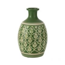 Vase Déco 'Fleurs' 43cm Vert