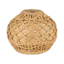 Vase Déco Tressé 'Bambou' 22cm Naturel