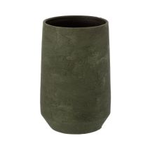 Vase Design en Céramique 'Rugueux' 25cm Vert