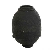 Vase Design "Papier Mâché" 60cm Noir